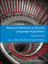 Research Methods in Second Language Acquisition (eBook): A Practical Guide